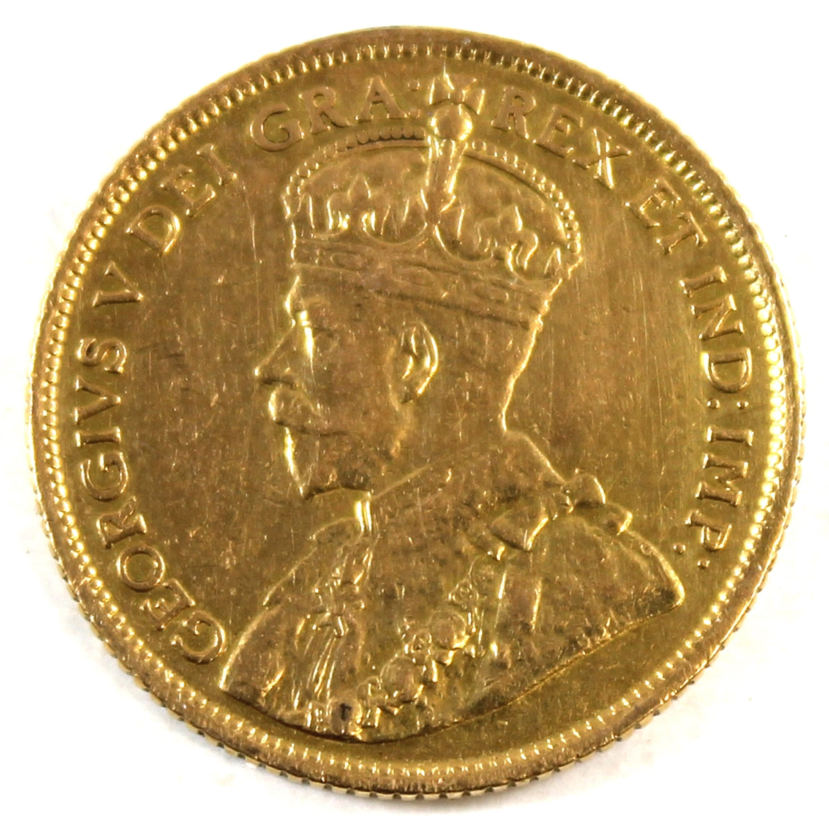 1913 Canada $5 Gold VF-EF (VF-30)