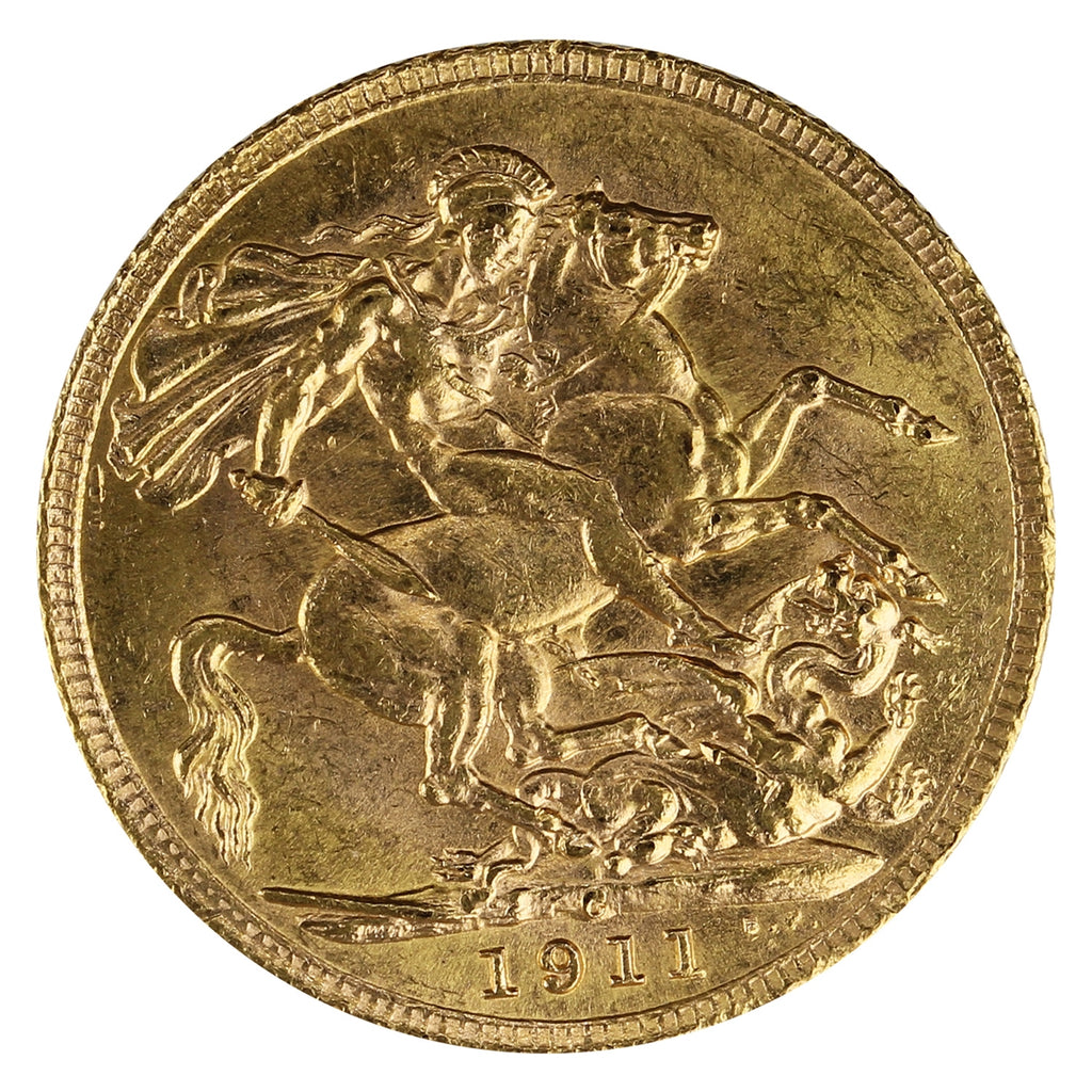 1911C Canada Gold Sovereign Uncirculated (MS-60)