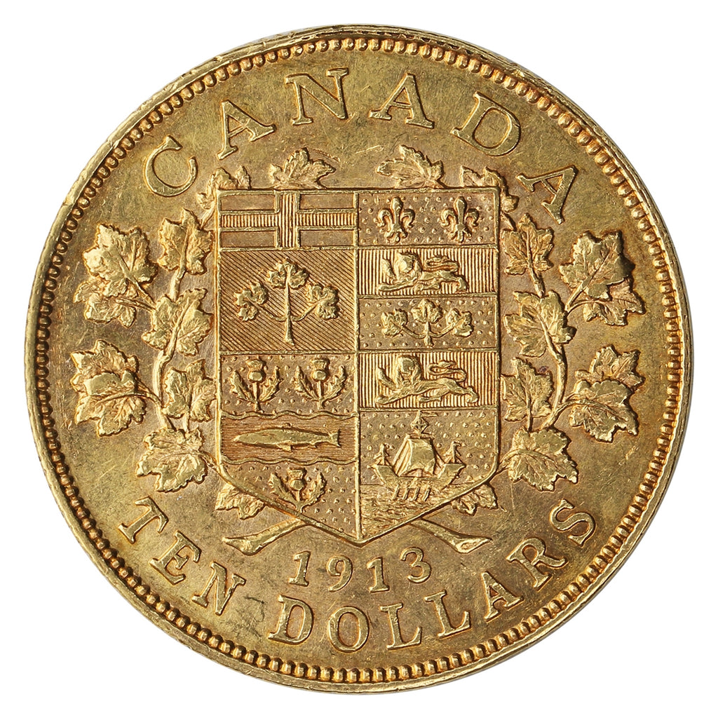 1913 Canada $10 Gold Extra Fine (EF-40)