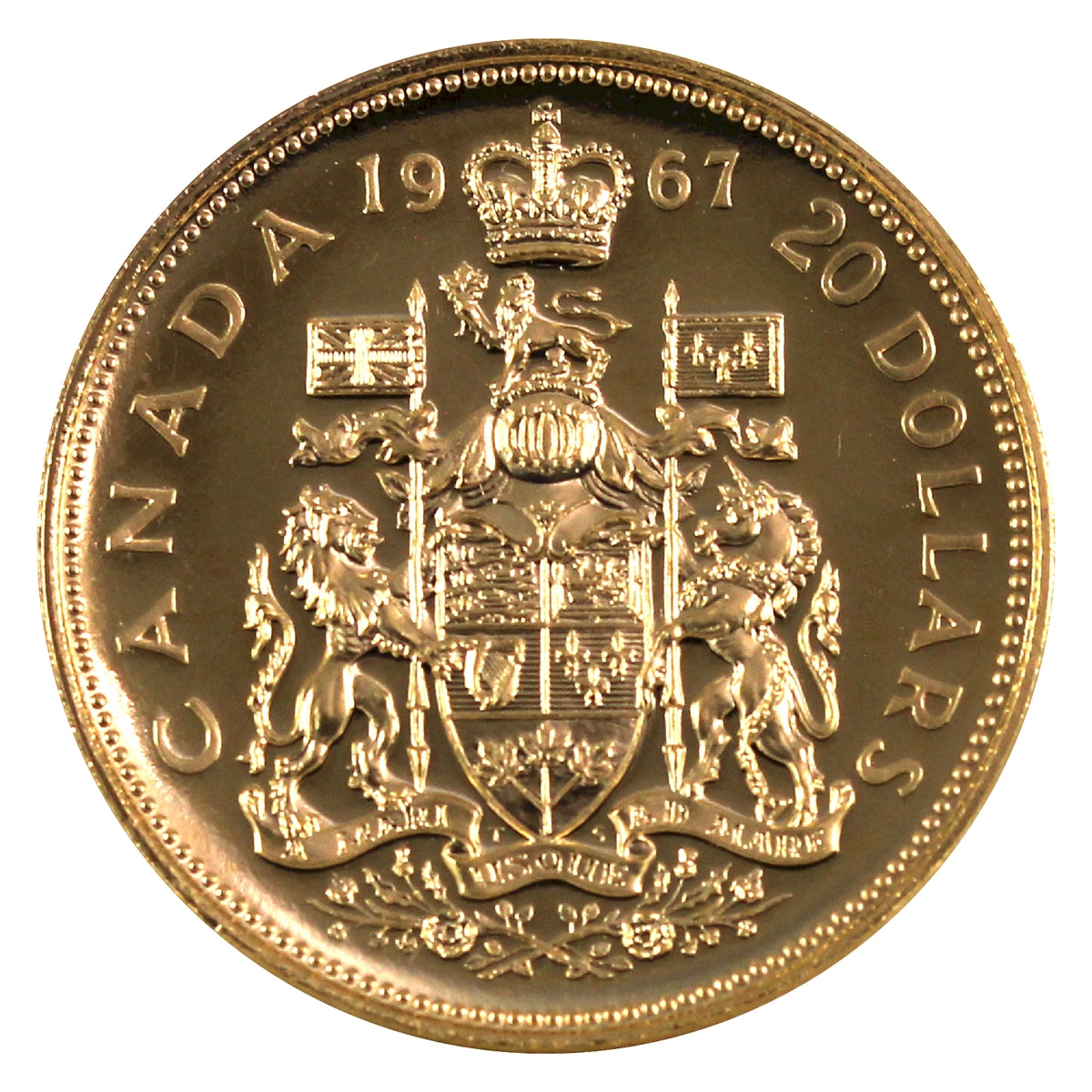 1967 Canada $20 Gold Specimen