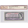 BC-40bA 1954 Canada $10 B-R, Modified Portrait, Replacement, *U/T BCS Certified VF-20