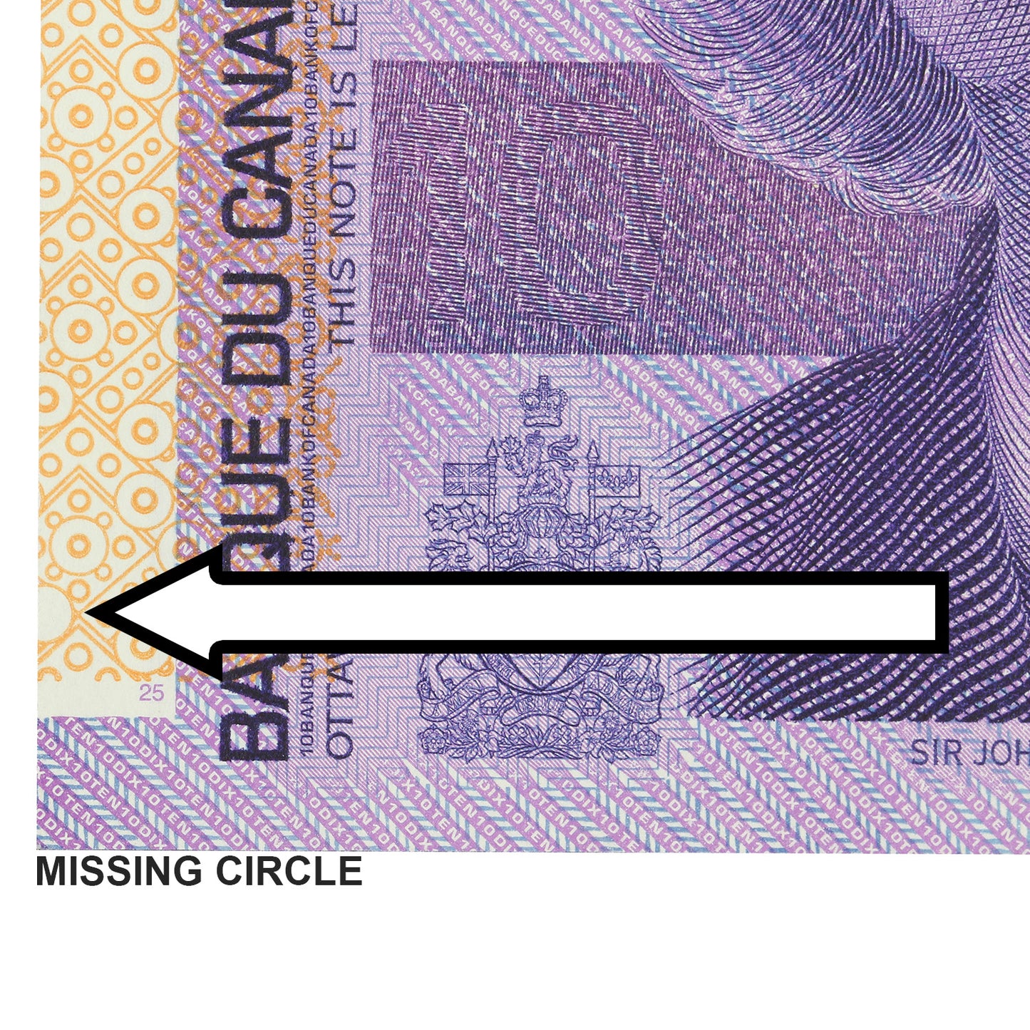 BC-63bmc 2001 Canada $10 K-D, 2002, Missing Circle, FEE PMG Certified CUNC-63 EPQ