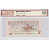 BC-55c-i 1986 Canada $2 Bonin-Thiessen, EGU Certified GUNC-65 Original