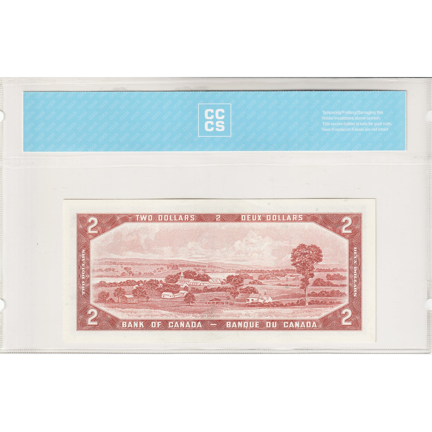 BC-38cT 1954 Canada $2 Bouey-Rasminsky, Test Note, S/R CCCS Certified UNC-60