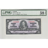 BC-24c 1937 Canada $10 Coyne-Towers, L/T PMG Certified AU-58 EPQ