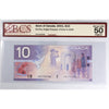 BC-63a 2001 Canada $10 Knight-Thiessen, Printed in 2000, FDY BCS Certified AU-50 Orig.