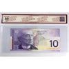 BC-63a 2001 Canada $10 Knight-Thiessen, Printed in 2000, FDY BCS Certified AU-50 Orig.