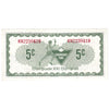 S5-B-KN 1976 Canadian Tire Coupon 5 Cents Almost Uncirculated