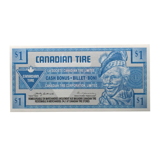 S15-F-00 1992 Canadian Tire Coupon $1.00 Uncirculated