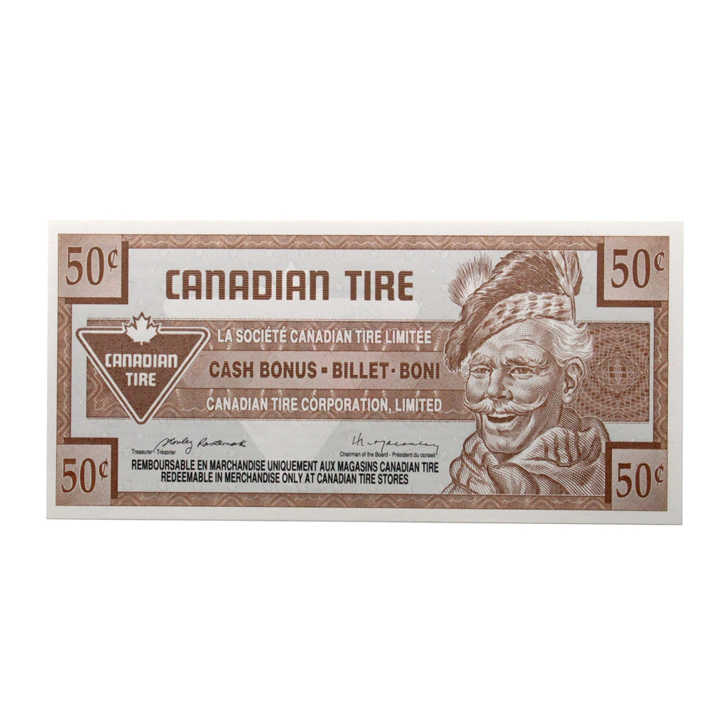 S15-Ea-90 Replacement 1992 Canadian Tire Coupon 50 Cents Uncirculated