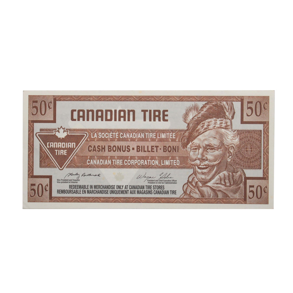 S27-Ea03-90 Replacement 2003 Canadian Tire Coupon 50 Cents AU-UNC