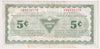 S13-Ba-*0 Replacement 1991 Canadian Tire Coupon 5 Cents Very Fine