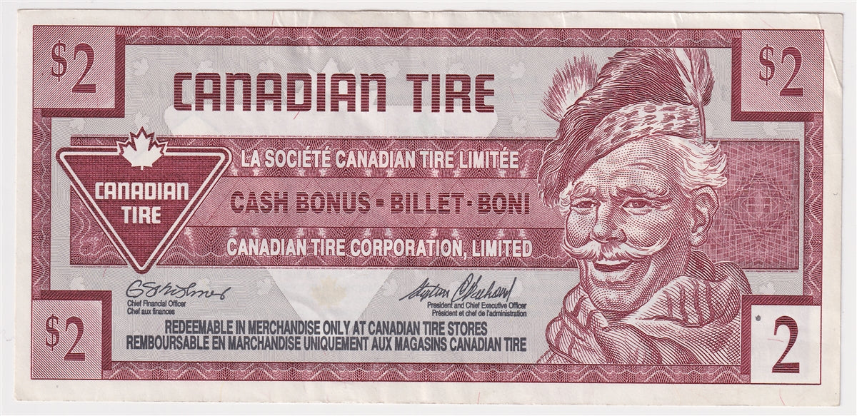 S21-Ga-10 Replacement 1996 Canadian Tire Coupon $2.00 Extra Fine