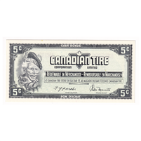 S4-B-AM1 Red Serial #1974 Canadian Tire Coupon 5 Cents Uncirculated