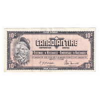 S4-C-CM2 Orange # 1974 Canadian Tire Coupon 10 Cents Very Fine