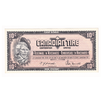 S4-C-EM1 1974 Canadian Tire Coupon 10 Cents Almost Uncirculated