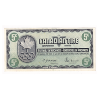 S5-B-KN 1976 Canadian Tire Coupon 5 Cents AU-UNC