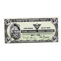 S11-B-B 1989 Canadian Tire Coupon 5 Cents Uncirculated