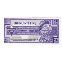 S15-Da-90 Replacement 1992 Canadian Tire Coupon 25 Cents Almost Uncirculated