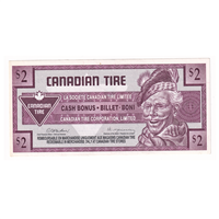 S16-G-00 1992 Canadian Tire Coupon $2.00 AU-UNC