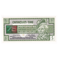 S18-Ba-175 Replacement 1996 Canadian Tire Coupon 5 Cents Almost Uncirculated