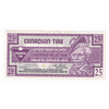 S20-Da-10 Replacement 1996 Canadian Tire Coupon 25 Cents Very Fine