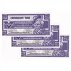 S28-Da07-999 Replacement 2007 Canadian Tire Coupon 25 Cents Uncirculated (3 Notes)