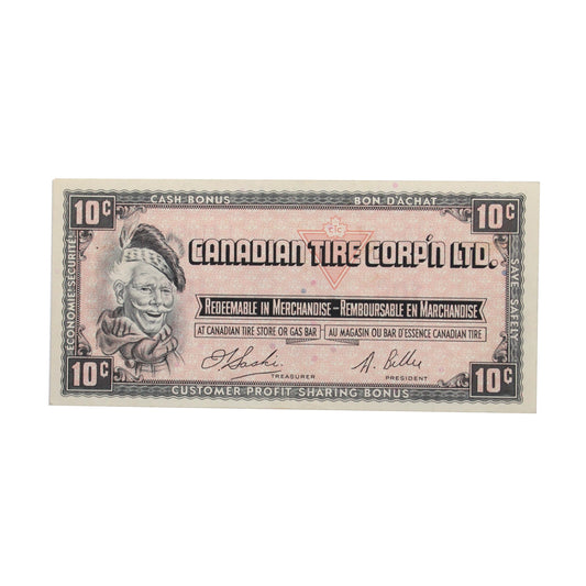 S1-C-L 1961 Canadian Tire Coupon 10 Cents VF-EF