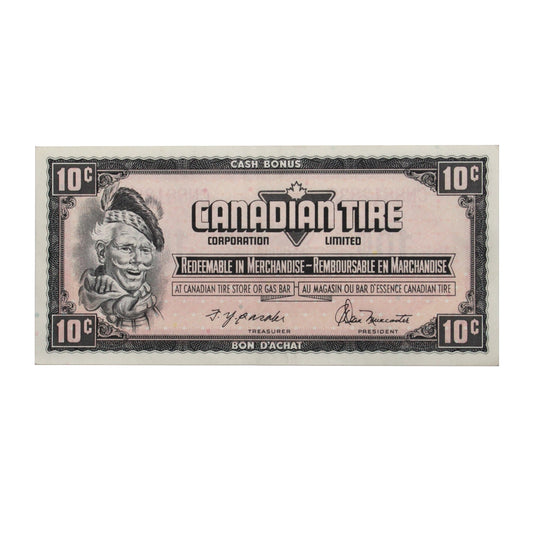 S4-C-CN 1974 Canadian Tire Coupon 10 Cents VF-EF