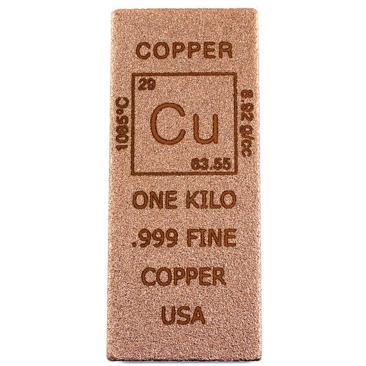 Elemental Bar Kilo .999 Fine Copper