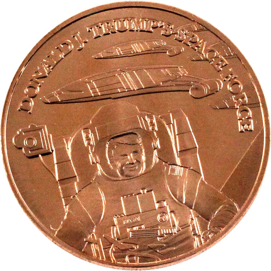 Donald Trump's Space Force 1oz. .999 Fine Copper