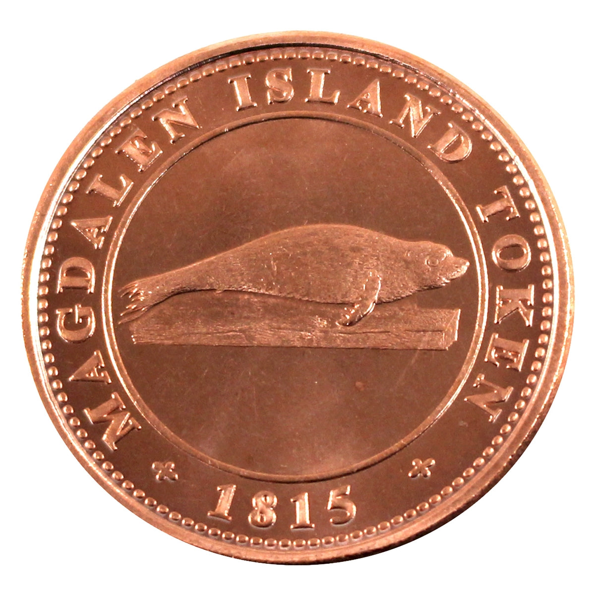 Beaver Bullion Magdalen Island 1815 1oz. .999 Fine Copper