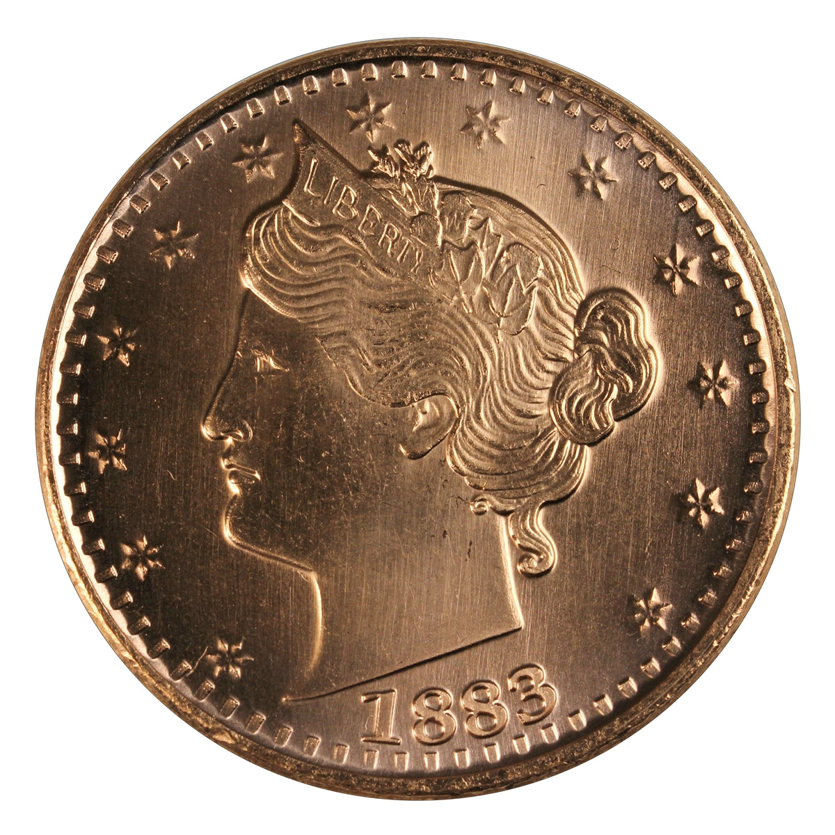 1883 Liberty V 1oz. .999 Fine Copper