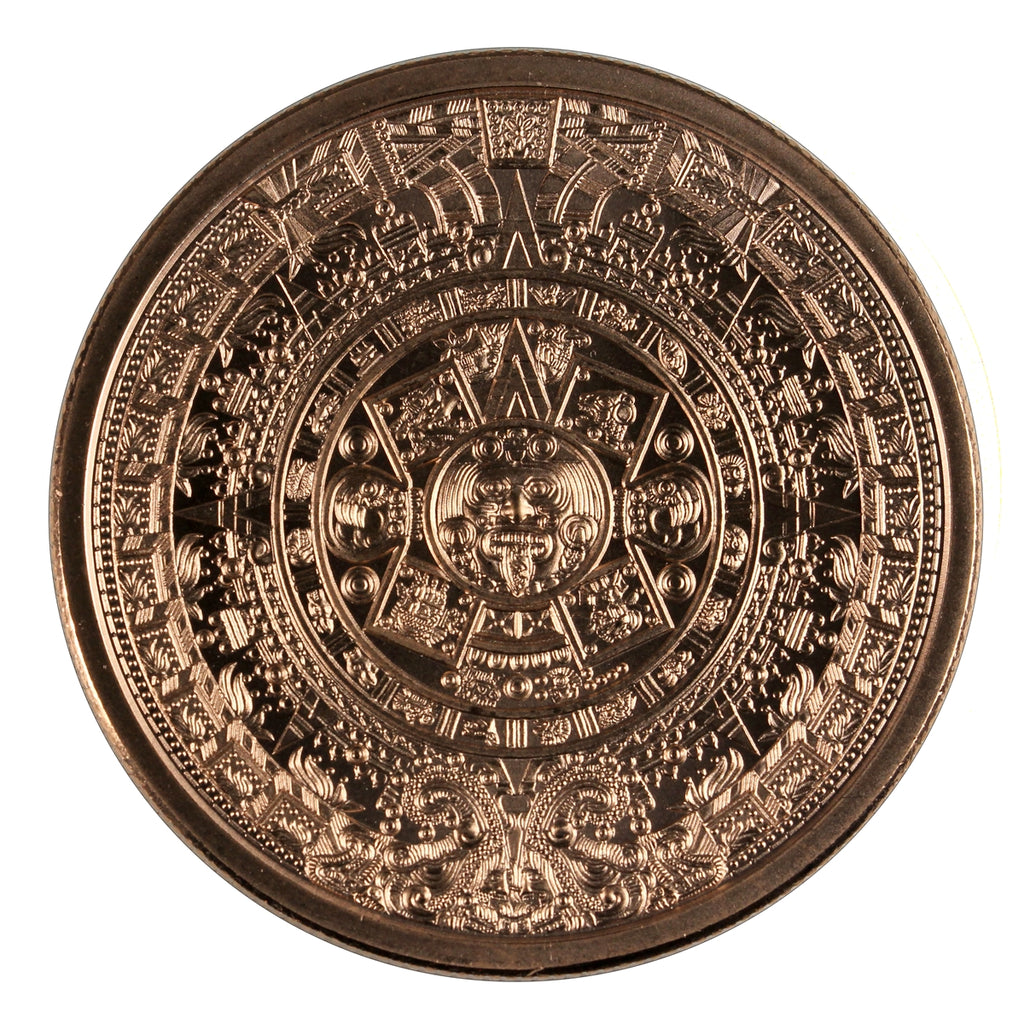 Aztec Calendar 1oz. .999 Fine Copper