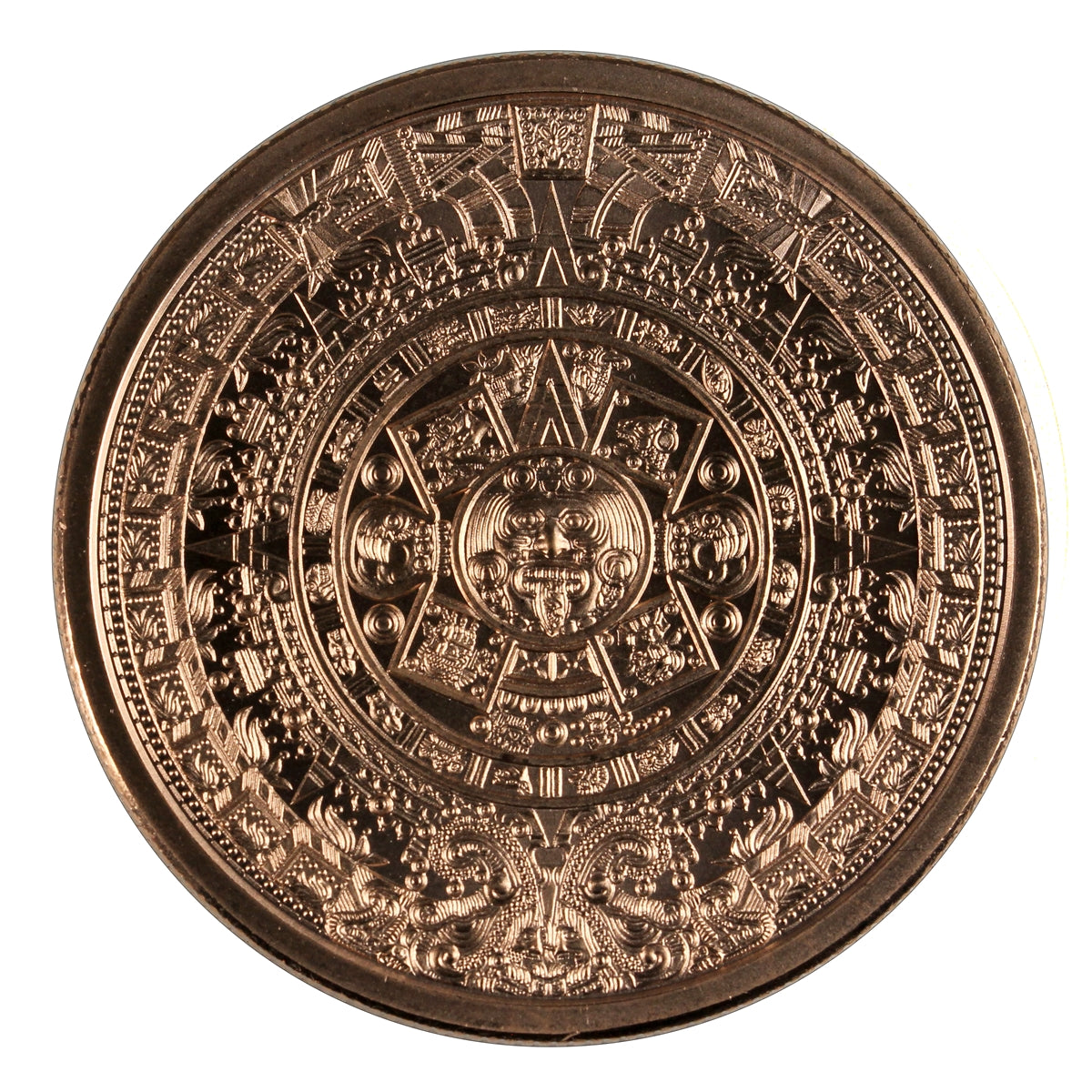 Aztec Calendar 1oz. .999 Fine Copper