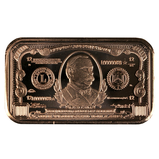 $1000 Cleveland Note Bar 1oz. .999 Fine Copper