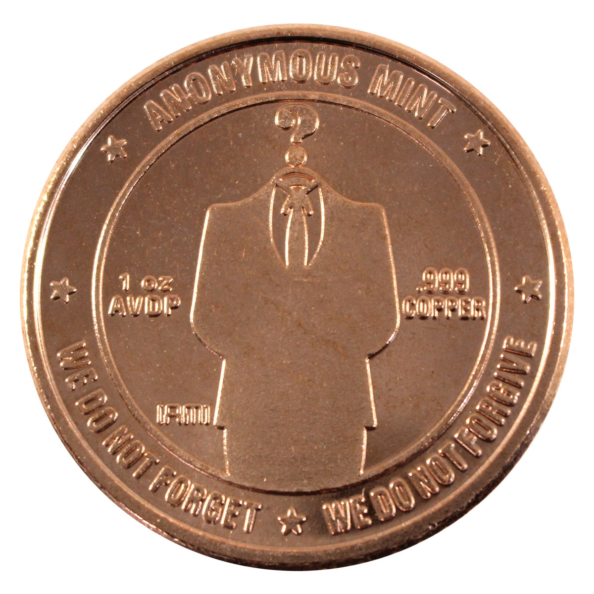 Anonymous Man 1oz. .999 Fine Copper