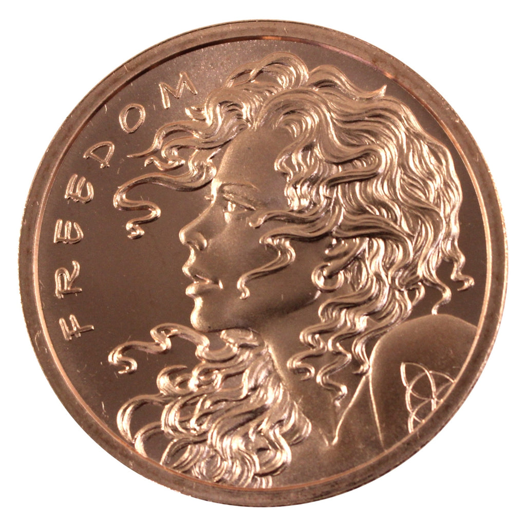 Freedom Girl 1oz. .999 Fine Copper