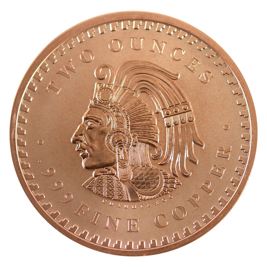 Aztec Calendar 2oz. .999 Fine Copper