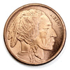 Indian Head & Buffalo 1oz. .999 Fine Copper