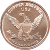 Great Horned Owl 1oz. .999 Fine Copper