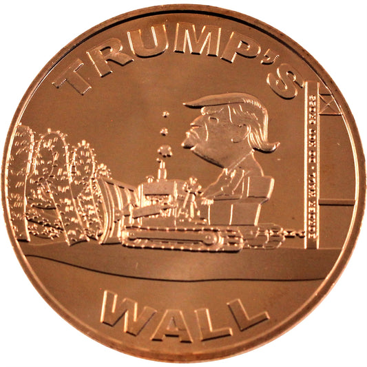 Donald Trump's Wall  1oz. .999 Fine Copper