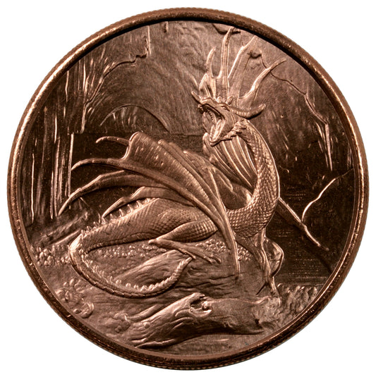 Nidhogger Dragon 1oz. .999 Fine Copper