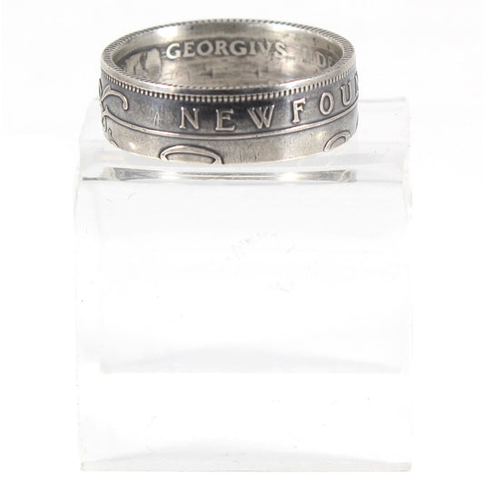 Custom Newfoundland Silver 50c Coin Ring - Made Just For You!