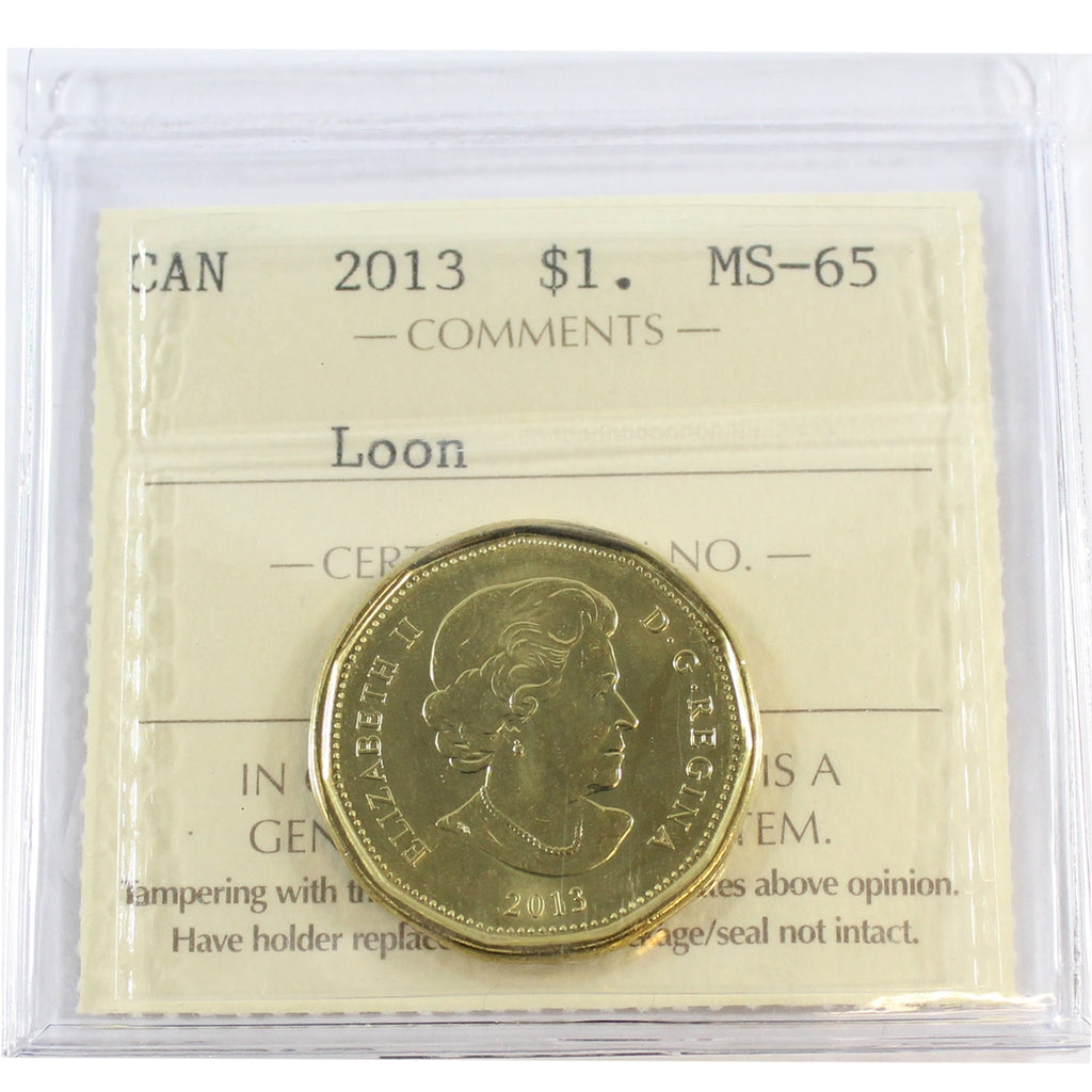 2013 Canada Loon Dollar ICCS Certified MS-65