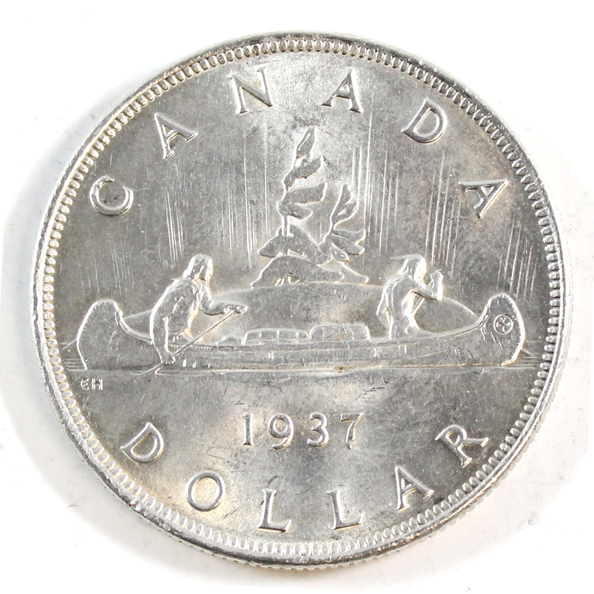 1937 Canada Dollar Almost Uncirculated (AU-50)