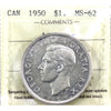 1950 Arnprior Canada Dollar ICCS Certified MS-62