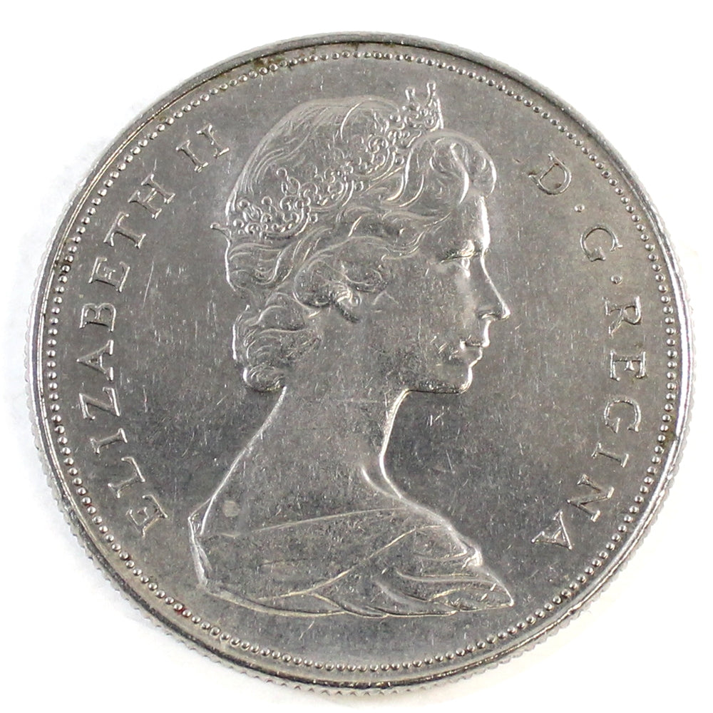 1968 No Island Canada Nickel Dollar Circulated