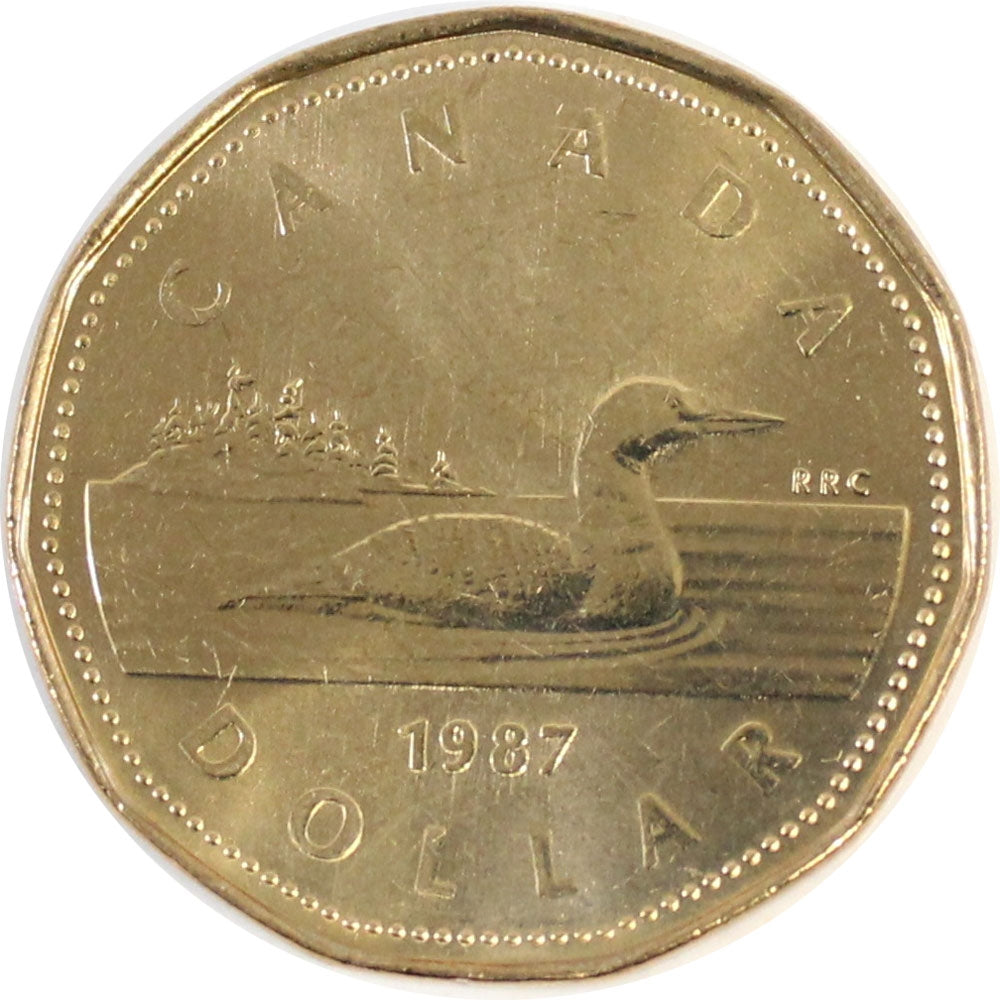 1987 Canada Loon Dollar Brilliant Uncirculated (MS-63)