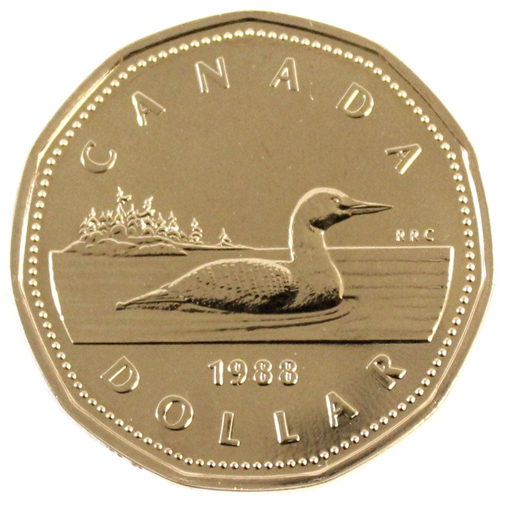 1988 Canada Loon Dollar Proof Like